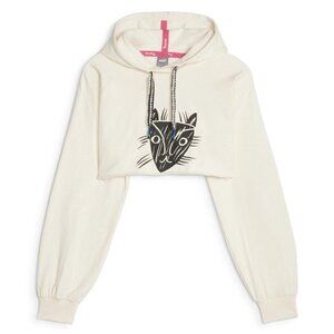 Puma Womens M Cropped Training Hoodie